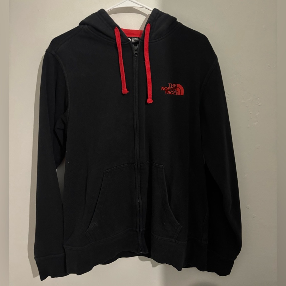 The North Face Black Jacket with Red Details